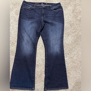 St. John Dark Indigo Flare Jeans
